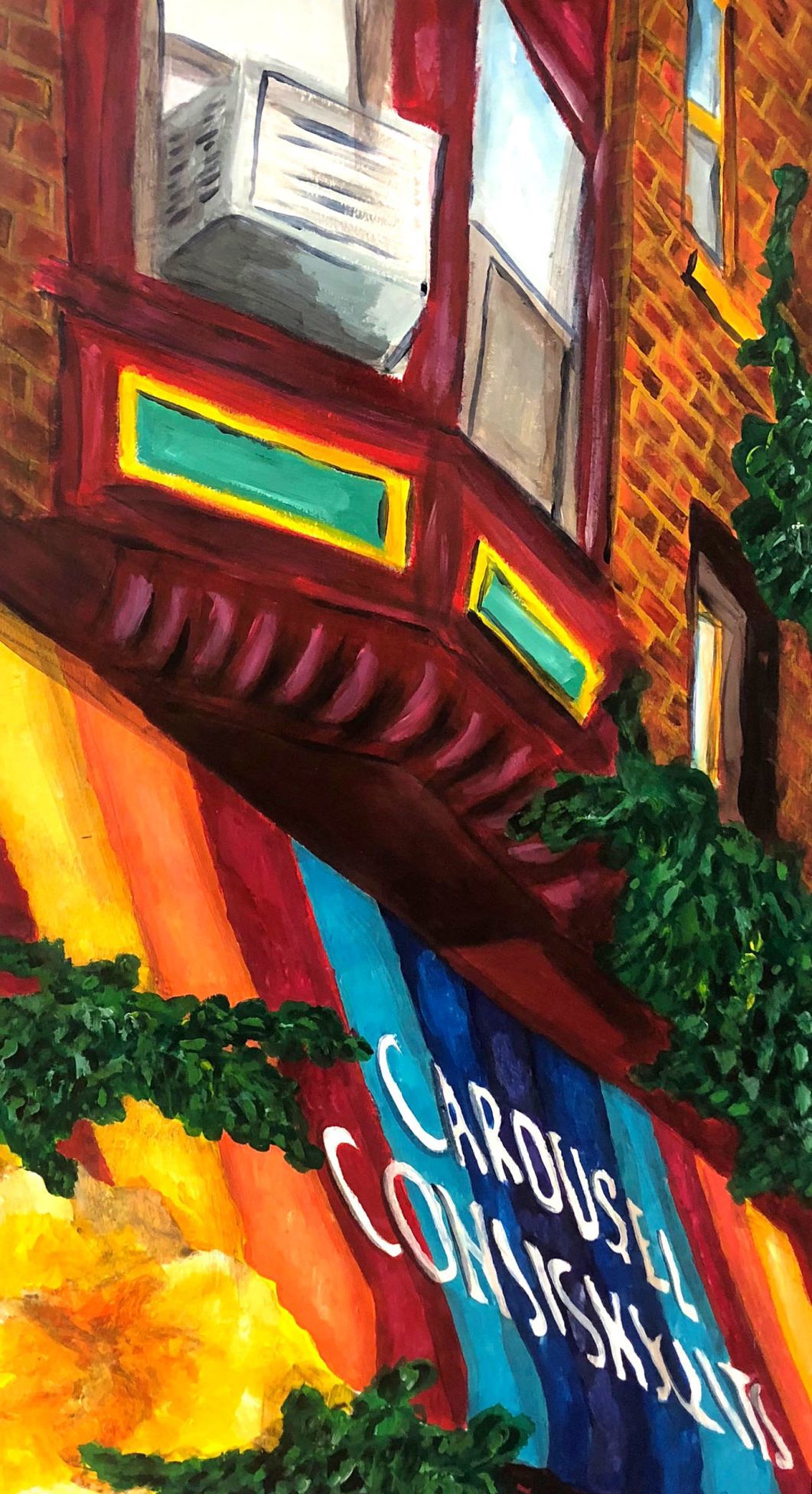 A colorful canopy